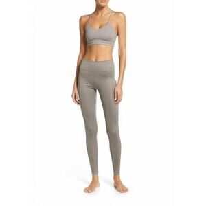 FABLETICS Womens Leggings Size L Light Grey High Waisted Full Length Athletic